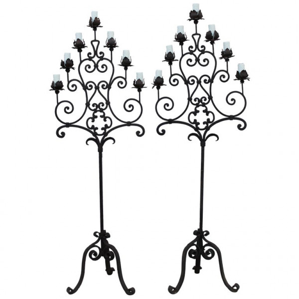 Pair_of_Renaissance_Style_Hand_Forged_Floor_Lamps slide0