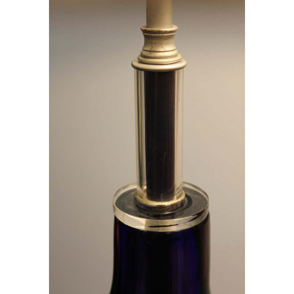 Seguso_/_Murano_Purple,_Cranberry_and_Clear_Glass_Lamp slide5