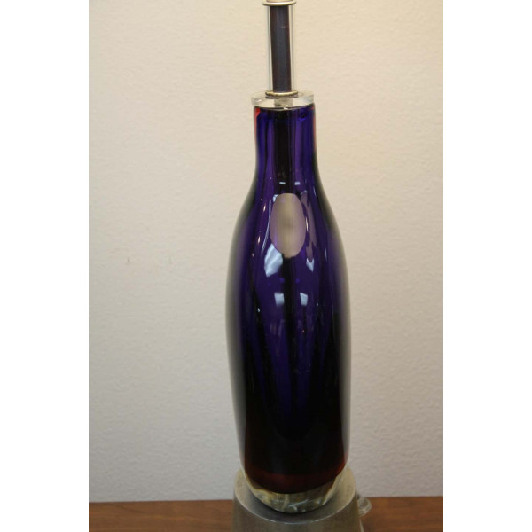 Seguso_/_Murano_Purple,_Cranberry_and_Clear_Glass_Lamp slide4