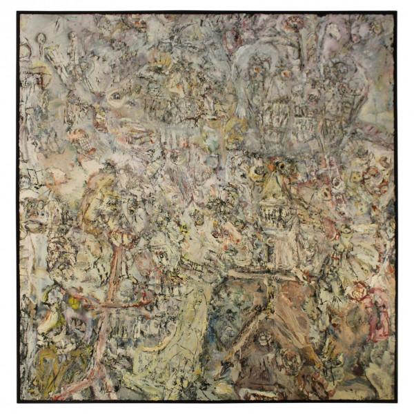 Monumental_Abstract_Outsider_Art_Oil_Painting_on_Canvas slide0