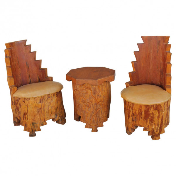 Pair_of_Studio_Adirondack_Southwest_Chairs_and_Table slide0