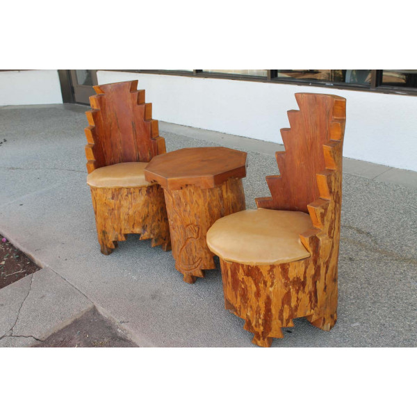 Pair_of_Studio_Adirondack_Southwest_Chairs_and_Table slide1