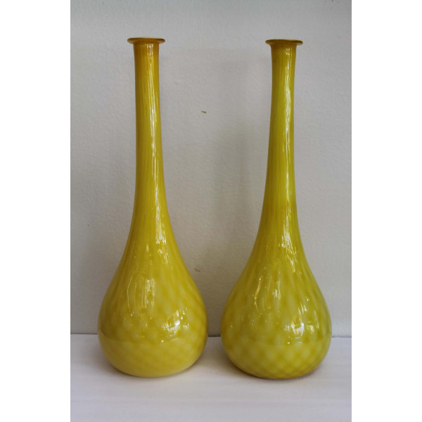 Pair_of_Murano_Cased_Glass_Yellow_Vases slide1