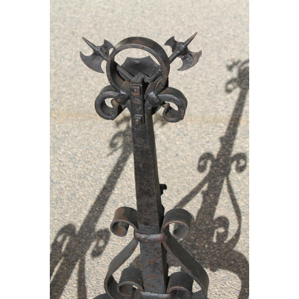 Monumental_Pair_of_Forged_Iron_Spanish_Revival_Andirons slide7