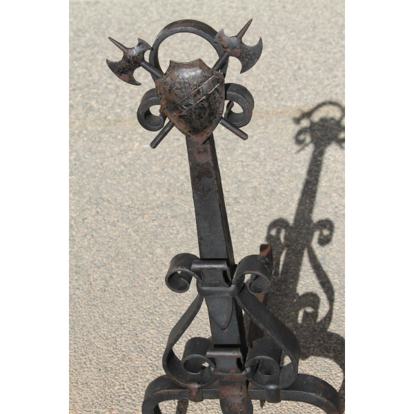 Monumental_Pair_of_Forged_Iron_Spanish_Revival_Andirons slide4