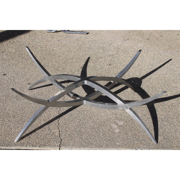 X-Base_Aluminum_Coffee_Table_with_Glass_Top slide7